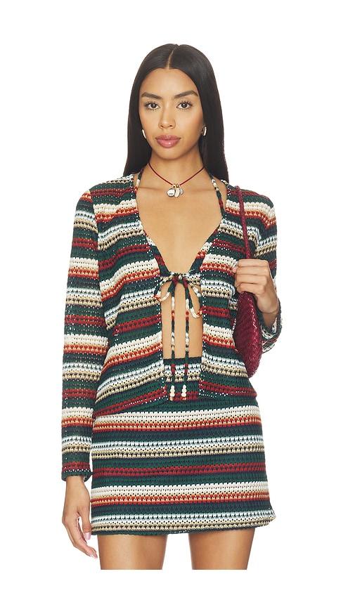 misa los angeles kari long sleeve top in black.