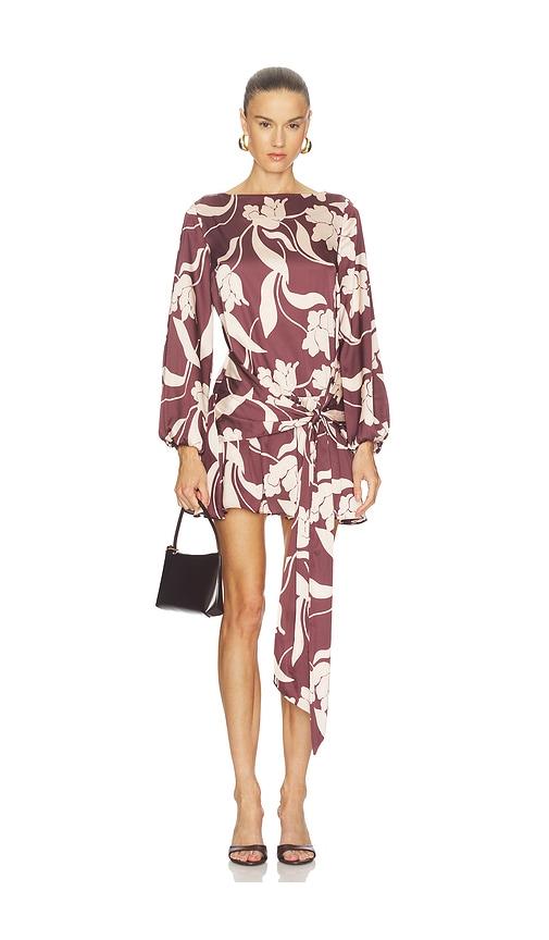 misa los angeles larissa dress in chocolate.