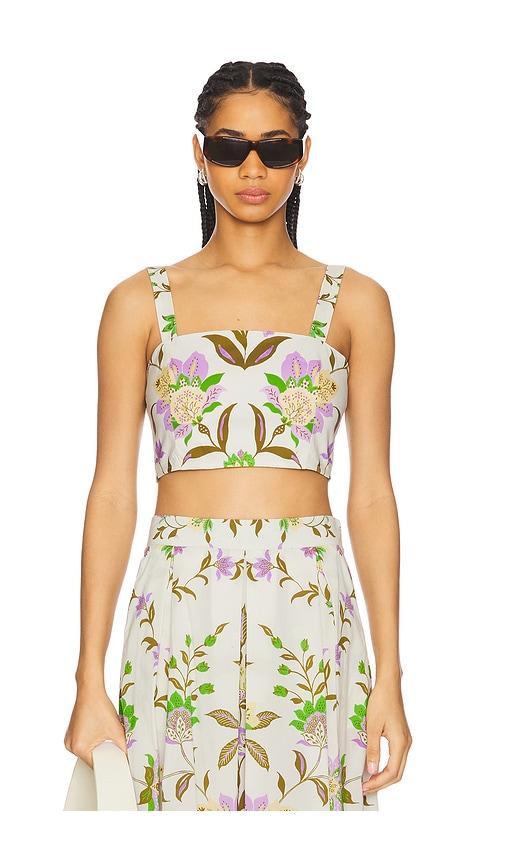 misa los angeles lois top in white.