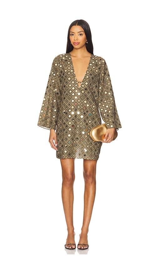 misa los angeles nuala dress in army.