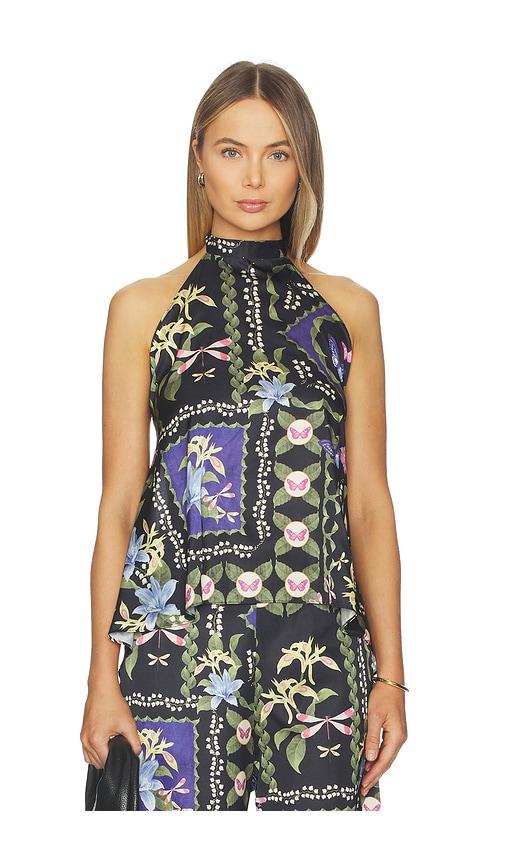 misa los angeles ora top in black,purple.