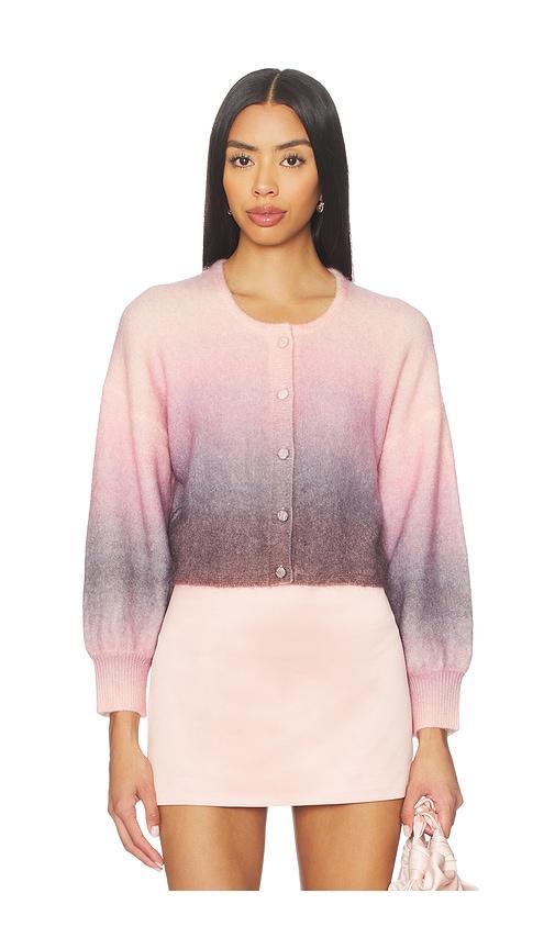 misa los angeles peggy cardigan in pink.