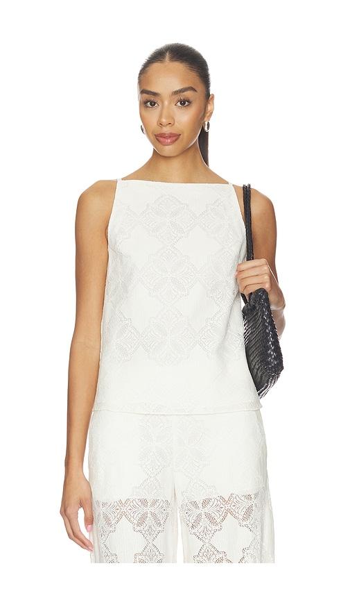 misa los angeles prisha top in ivory.