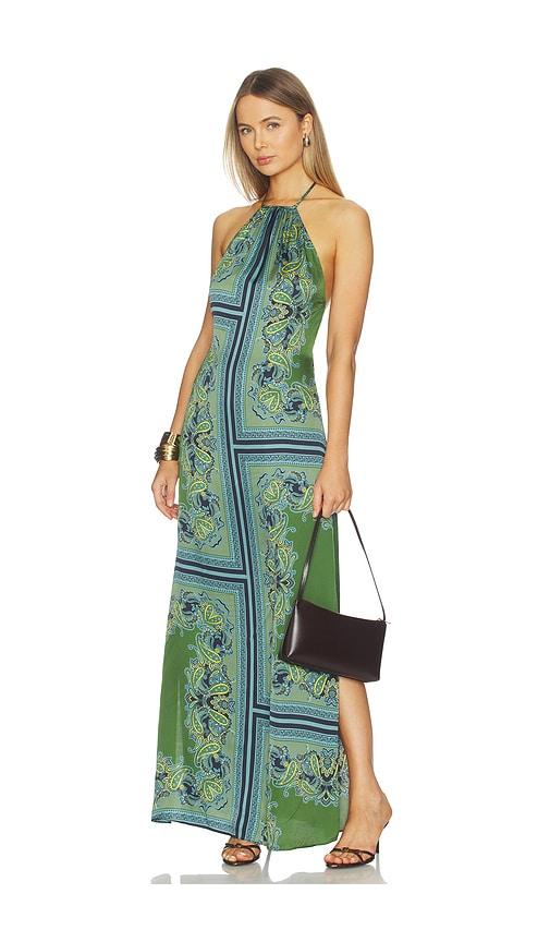 misa los angeles samantha dress in green,blue.