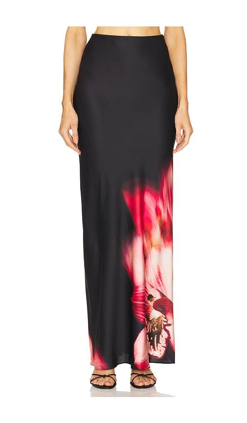 misa los angeles sierra skirt in black.