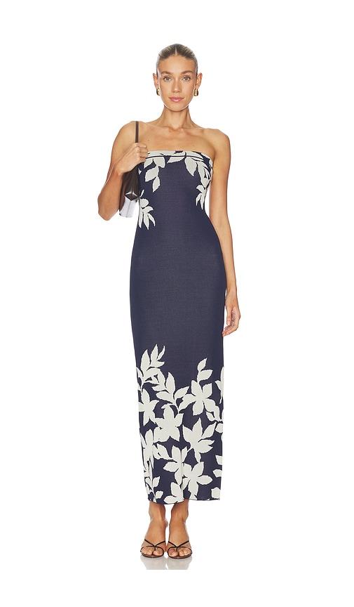 misa los angeles willow dress in navy.