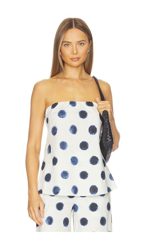 misa los angeles yassi top in white,navy.