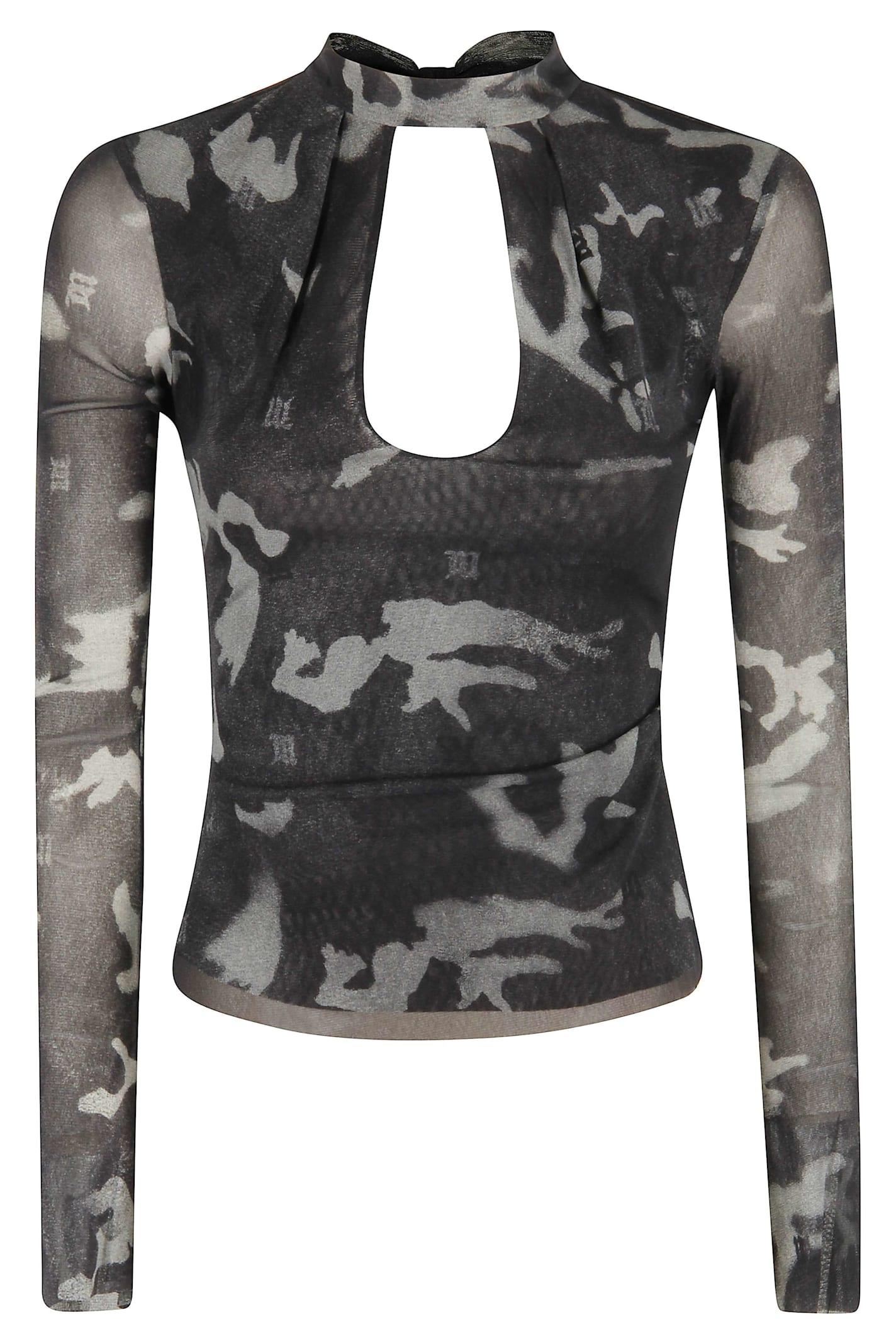 misbhv camo mesh longsleeve top