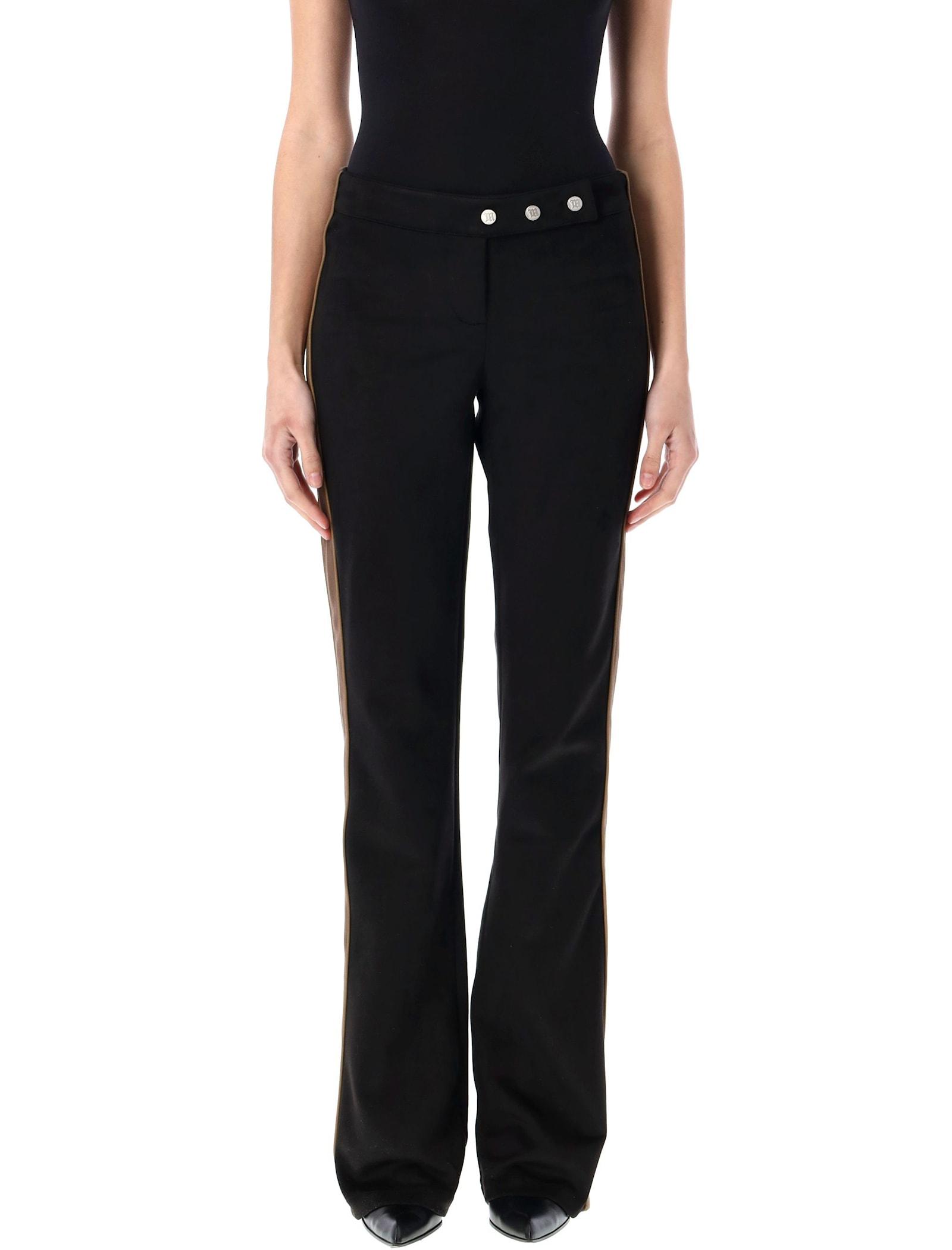 misbhv faux suede moto pants