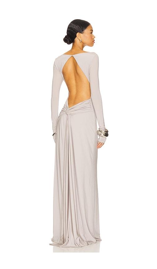 misha the blake jersey dress in neutral.