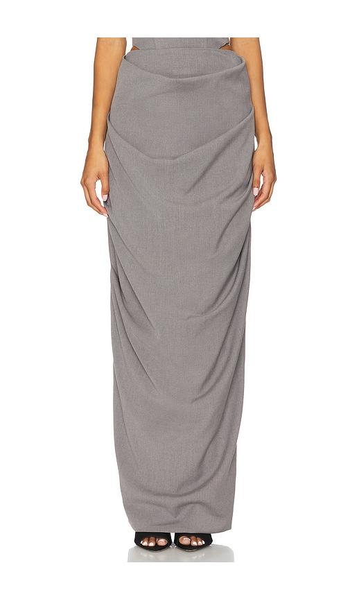 misha the henri skirt in grey.