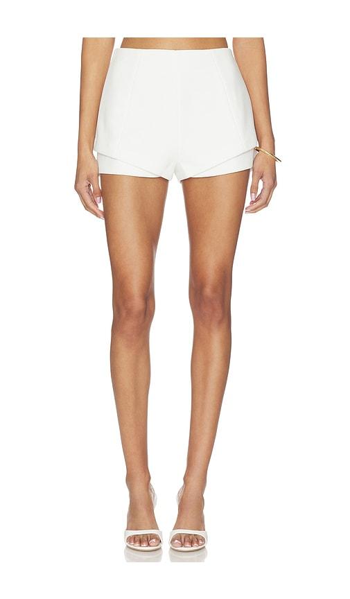 misha the mojave mini short in ivory.