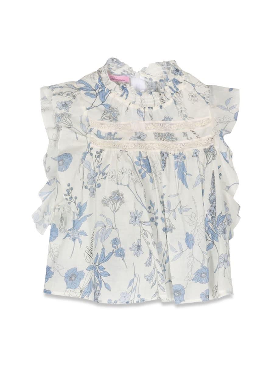 miss blumarine top flowers