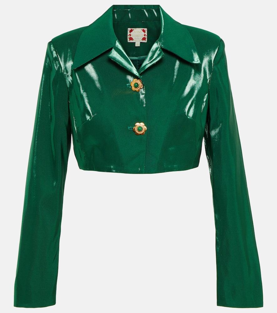 miss sohee cropped silk jacket