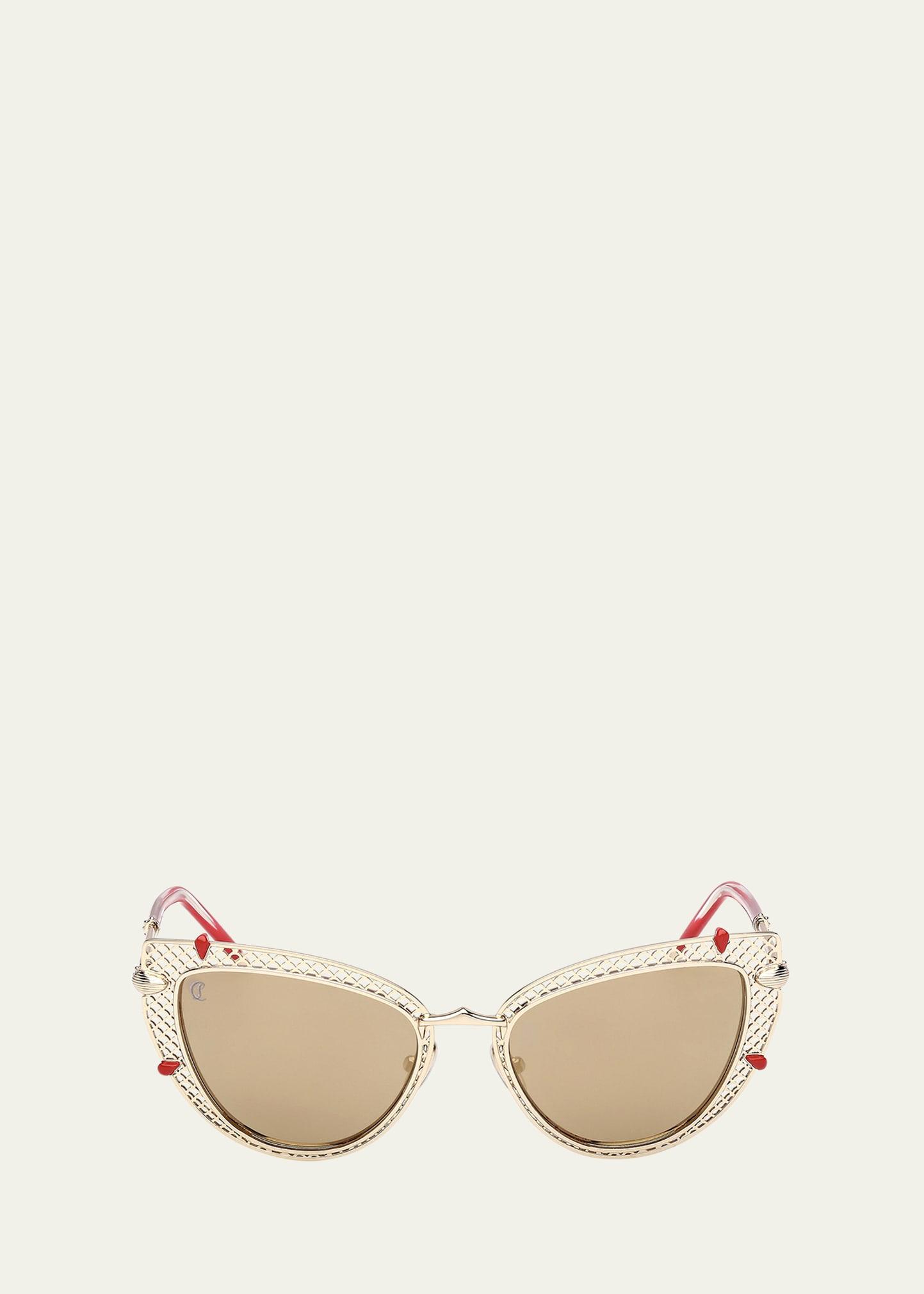 miss z metal cat-eye sunglasses