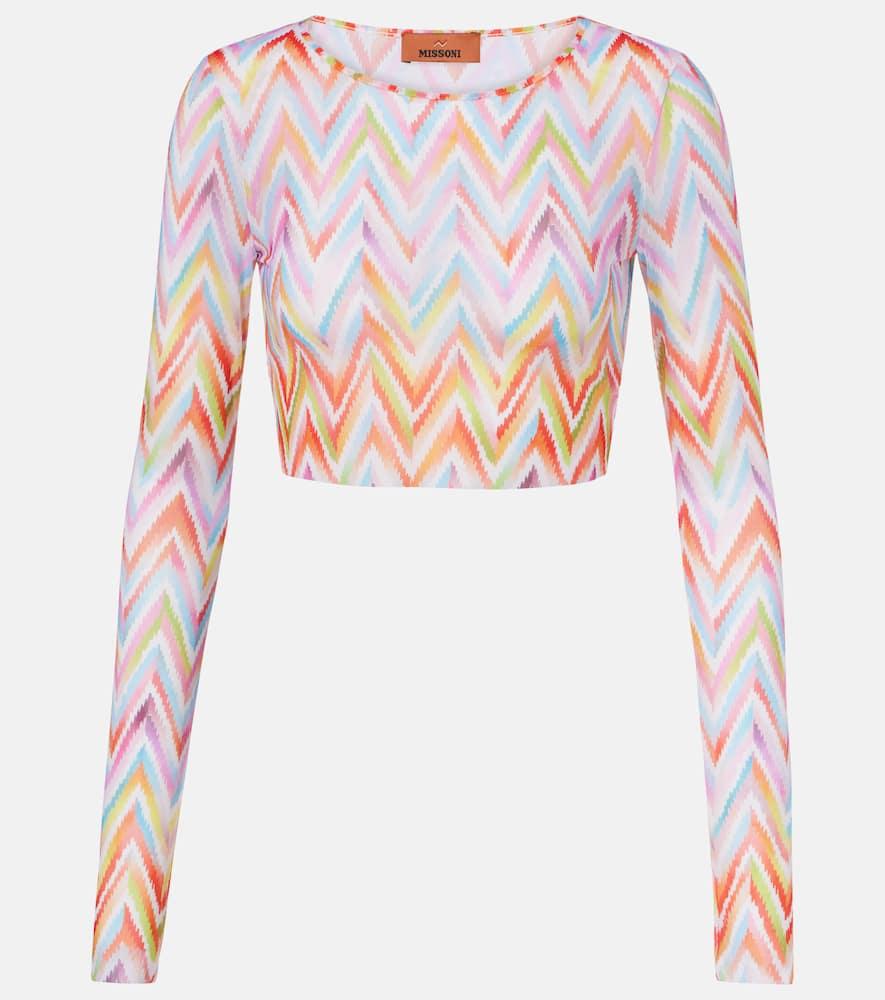 missoni chevron cropped top