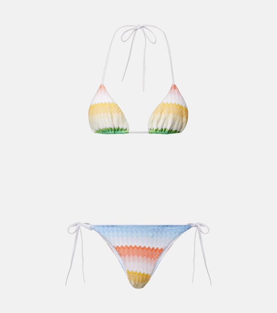 missoni chevron lamé bikini