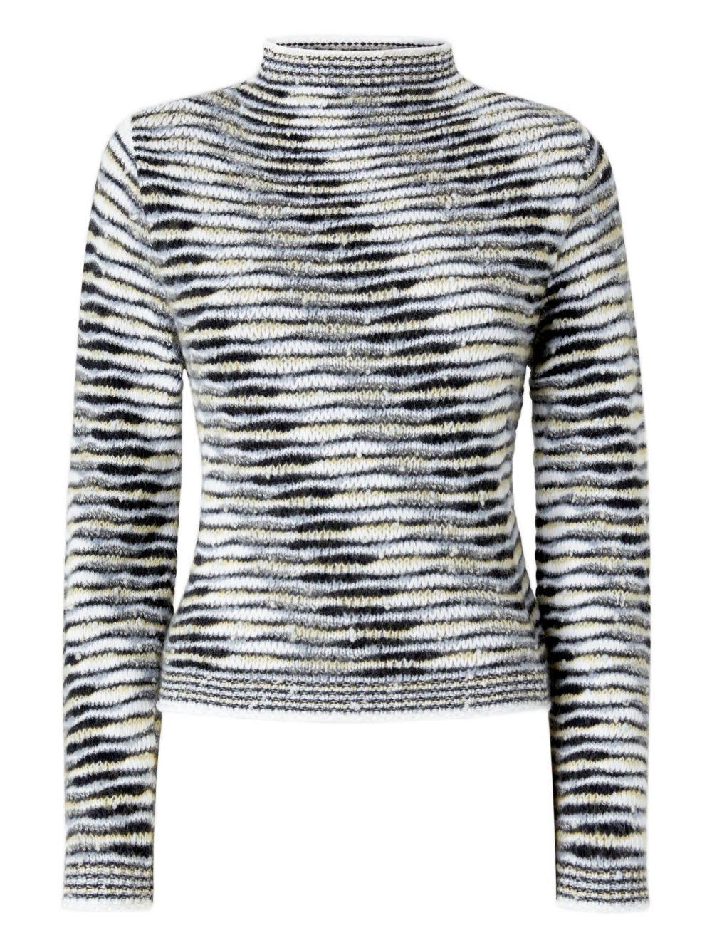 missoni cotton blend striped top