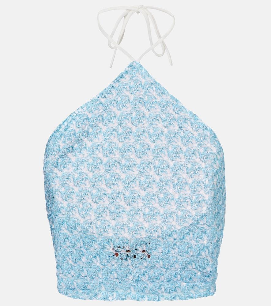 missoni crochet halterneck top