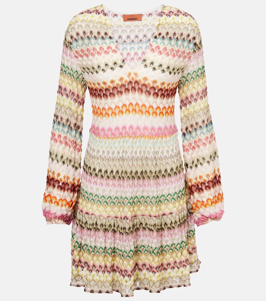 missoni crochet minidress