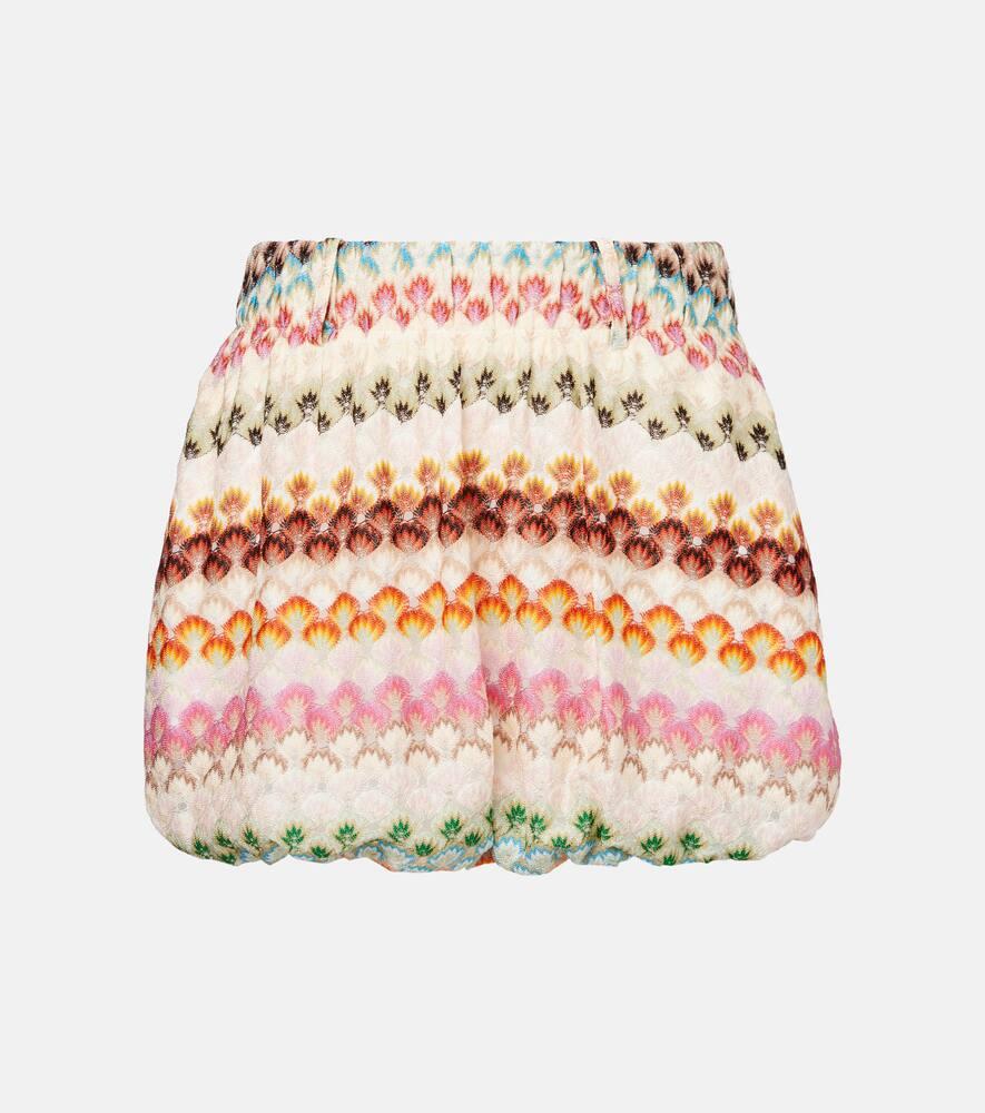 missoni crochet miniskirt