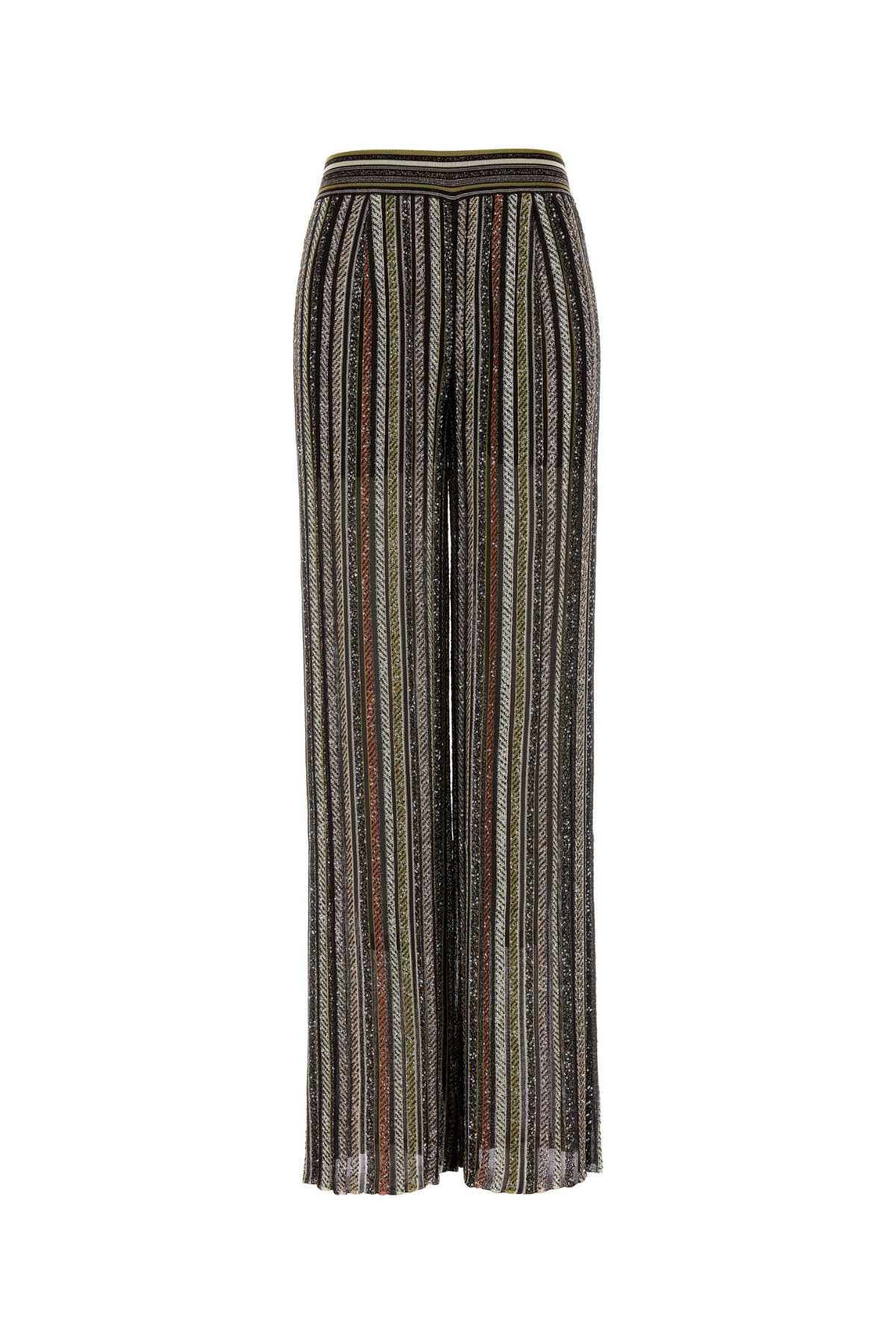 missoni embroidered stretch viscose blend pant