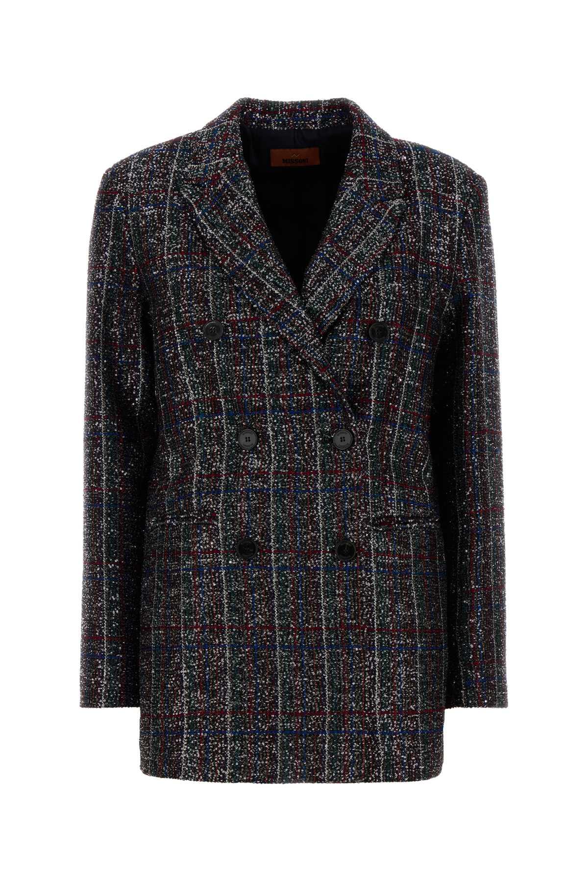 missoni embroidered viscose blazer