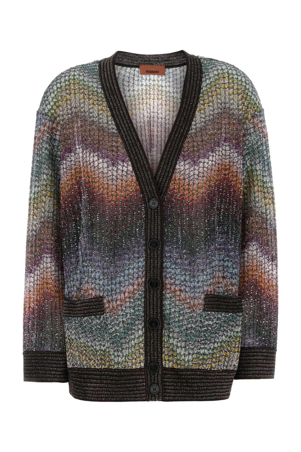 missoni embroidered viscose blend cardigan