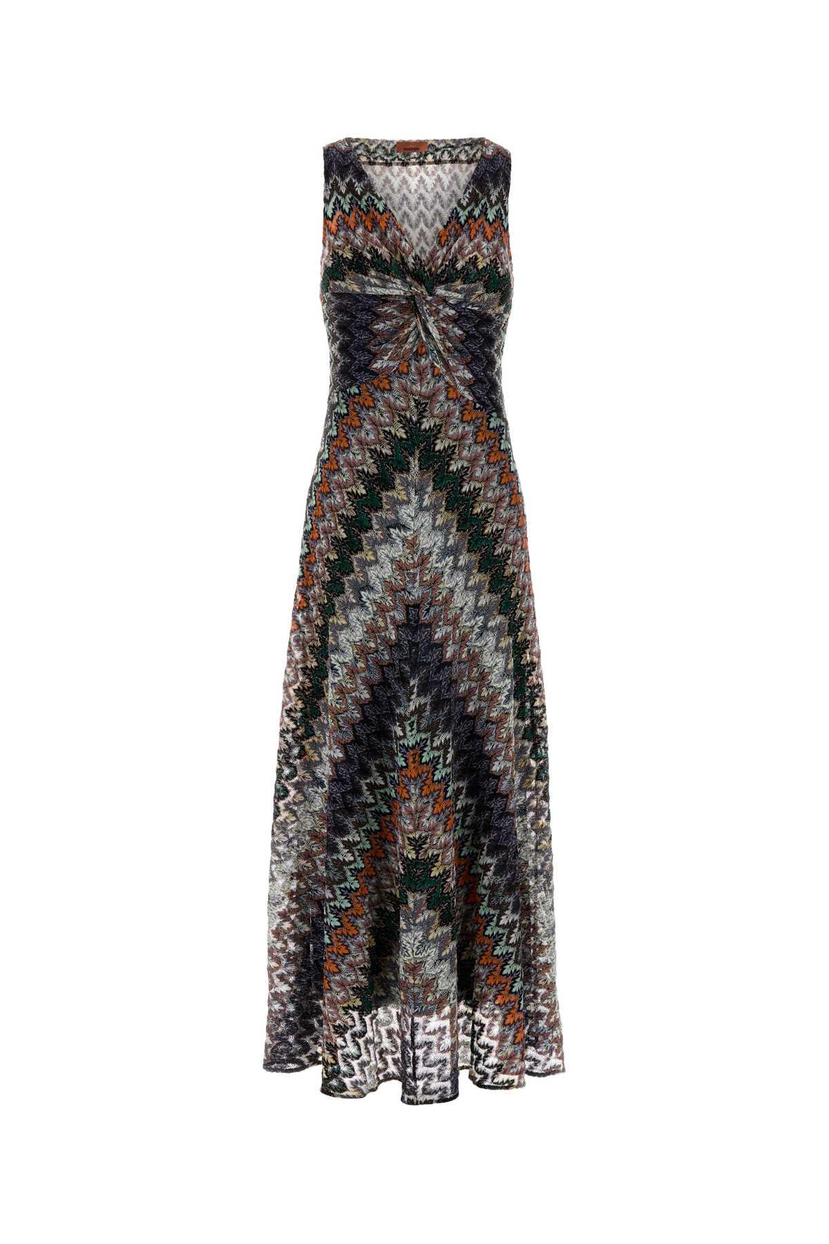 missoni embroidered viscose blend dress