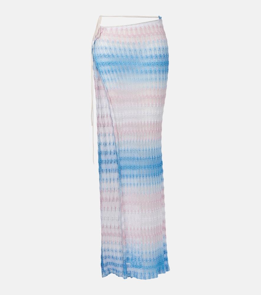 missoni gradient wrap skirt