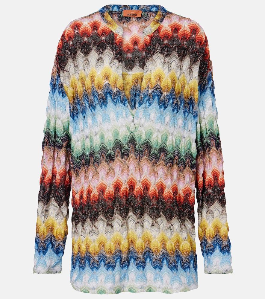 missoni lamé blouse