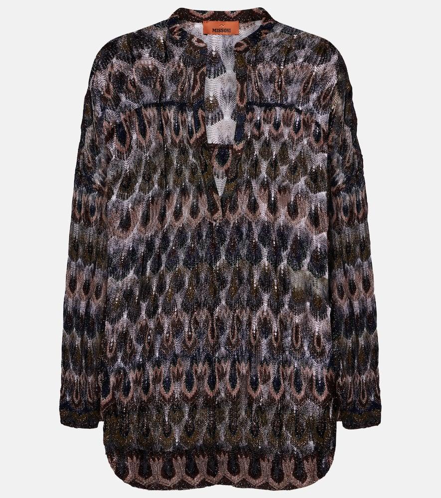 missoni lamé blouse