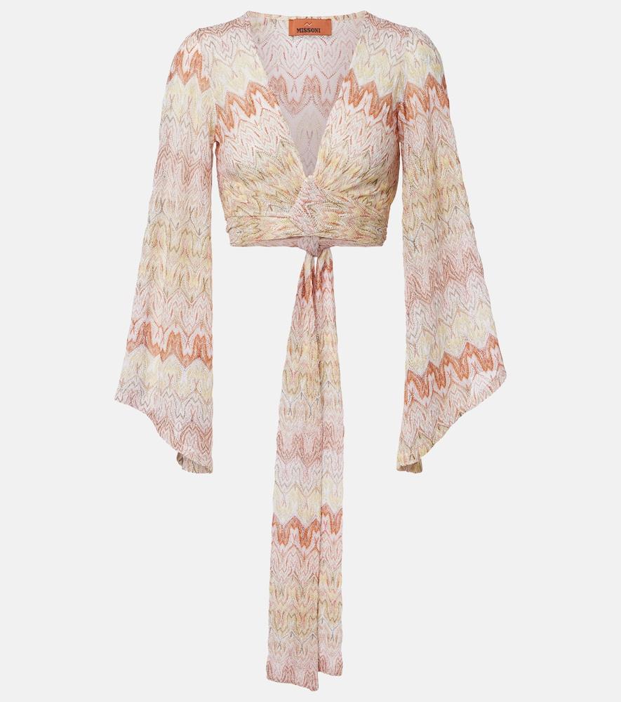 missoni lamé crop top