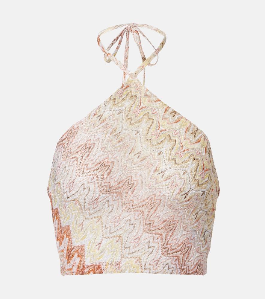 missoni lamé crop top