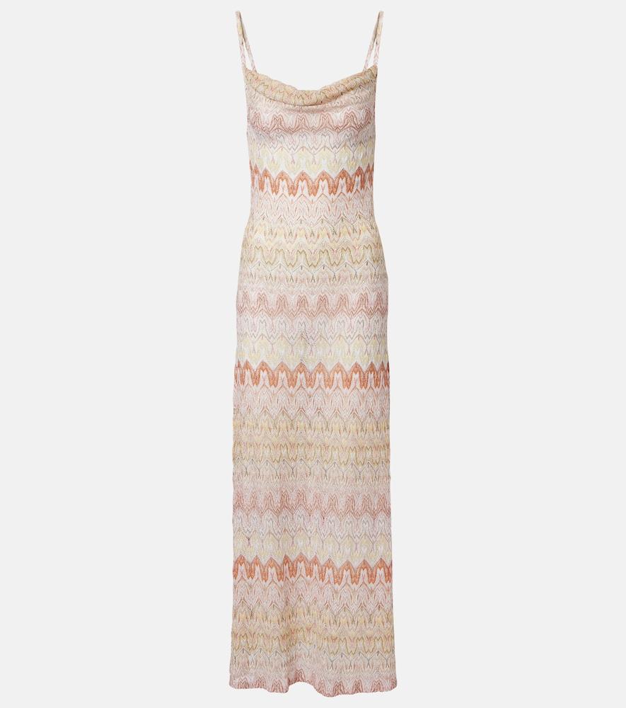 missoni lamé maxi dress