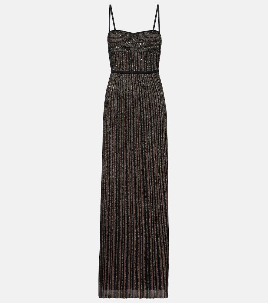 missoni lamé maxi dress