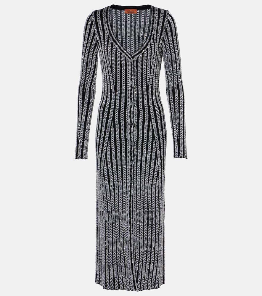 missoni lamé midi dress