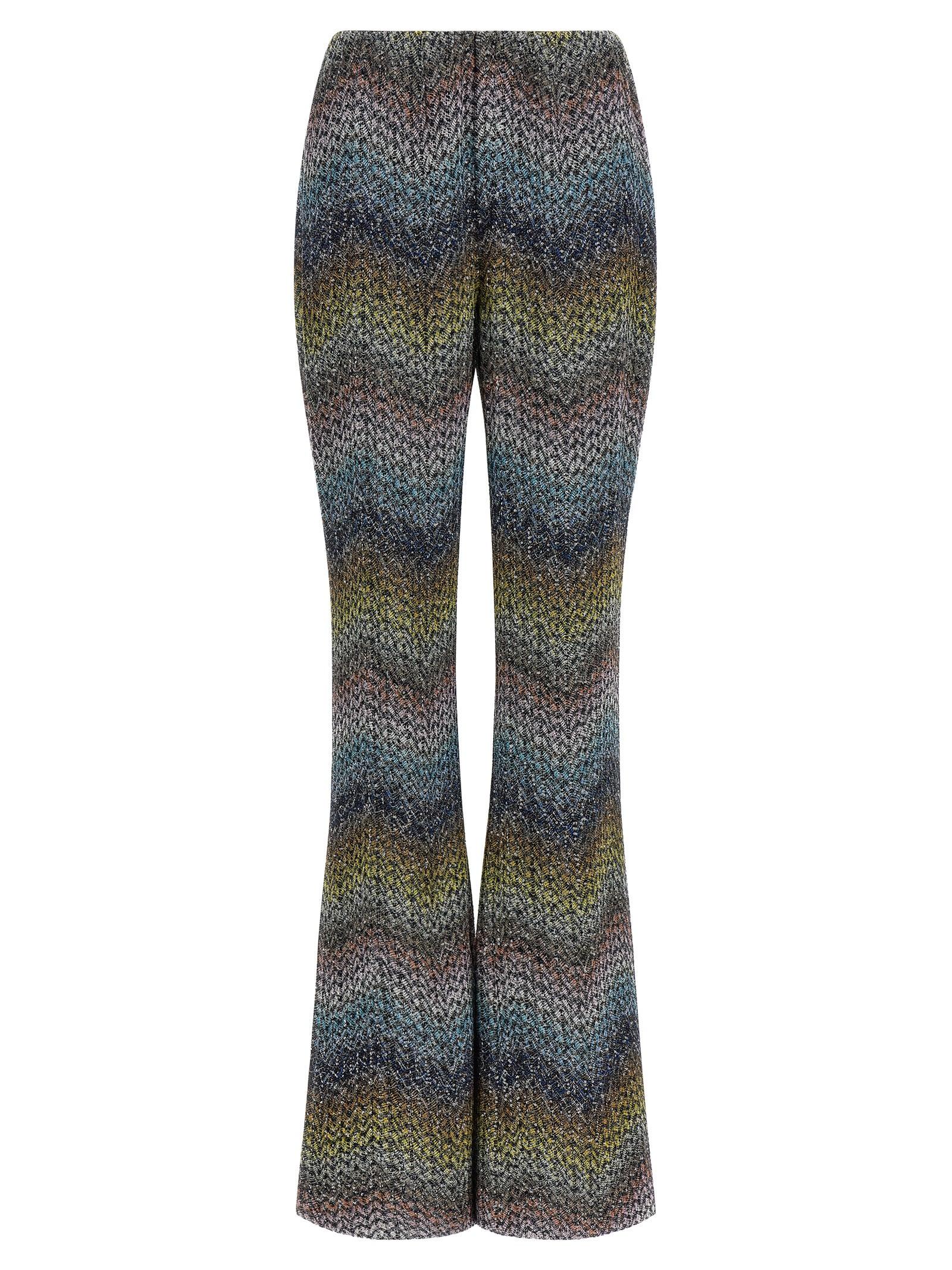 missoni lamé viscose pants