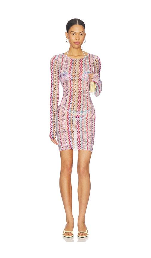 missoni long sleeve t-shirt in orange.