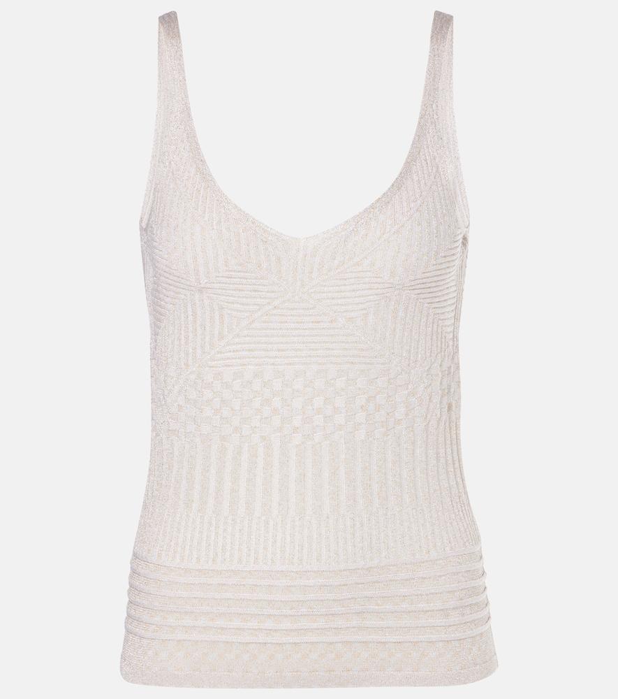 missoni metallic jersey tank top