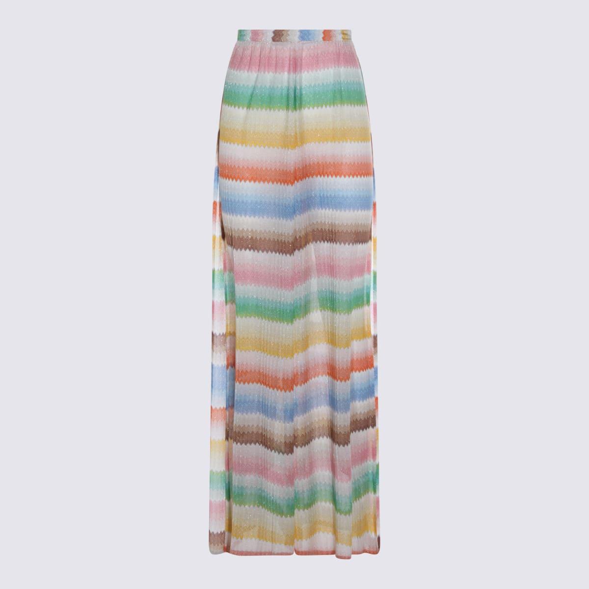 missoni multicolor viscose pants