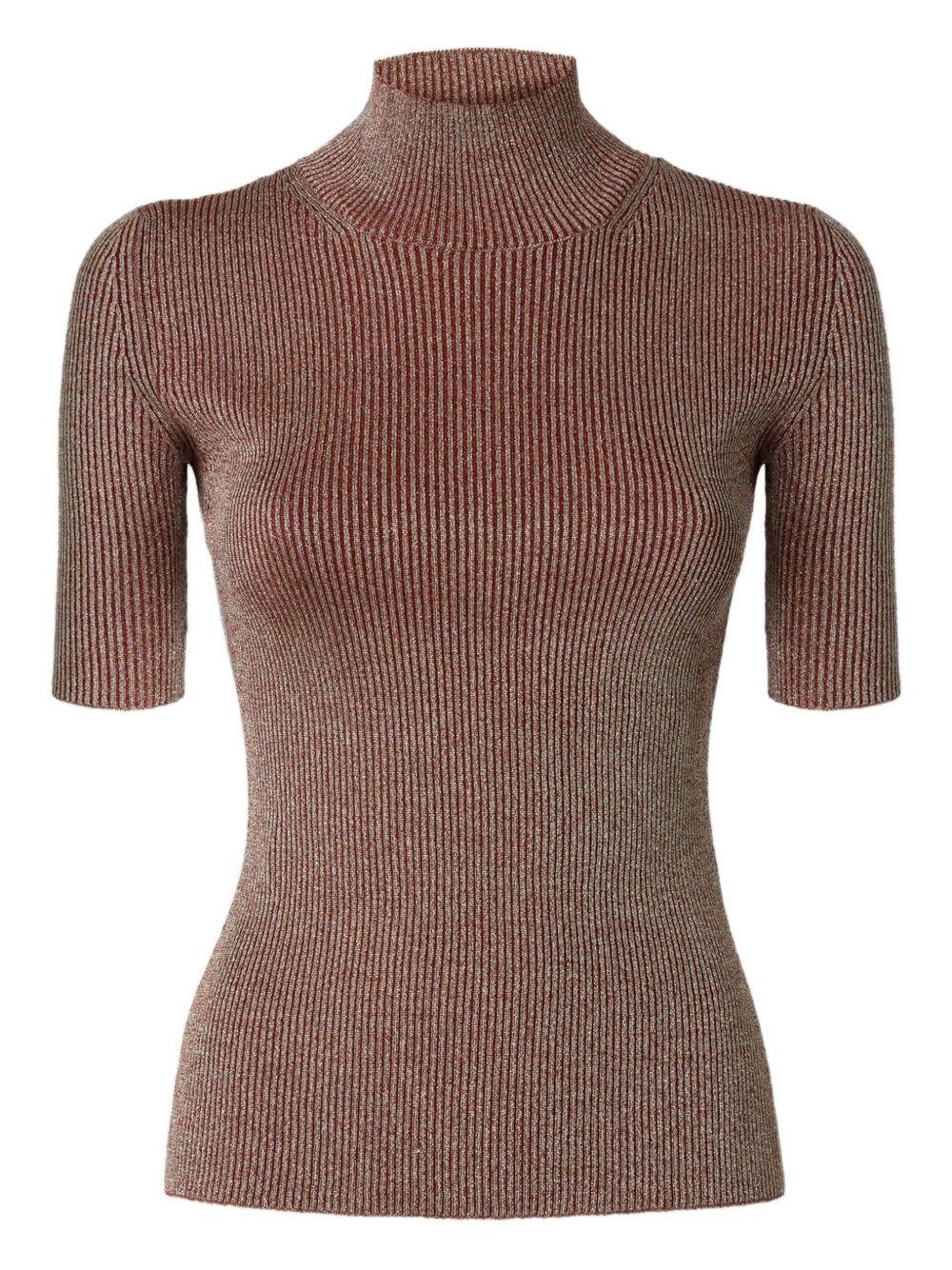 missoni robbed turtle-neck sweater