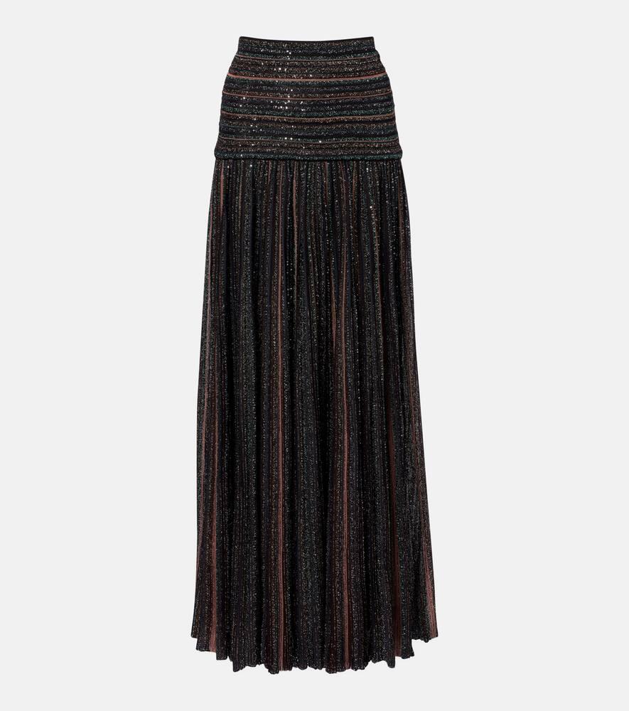 missoni sequined lamé maxi skirt
