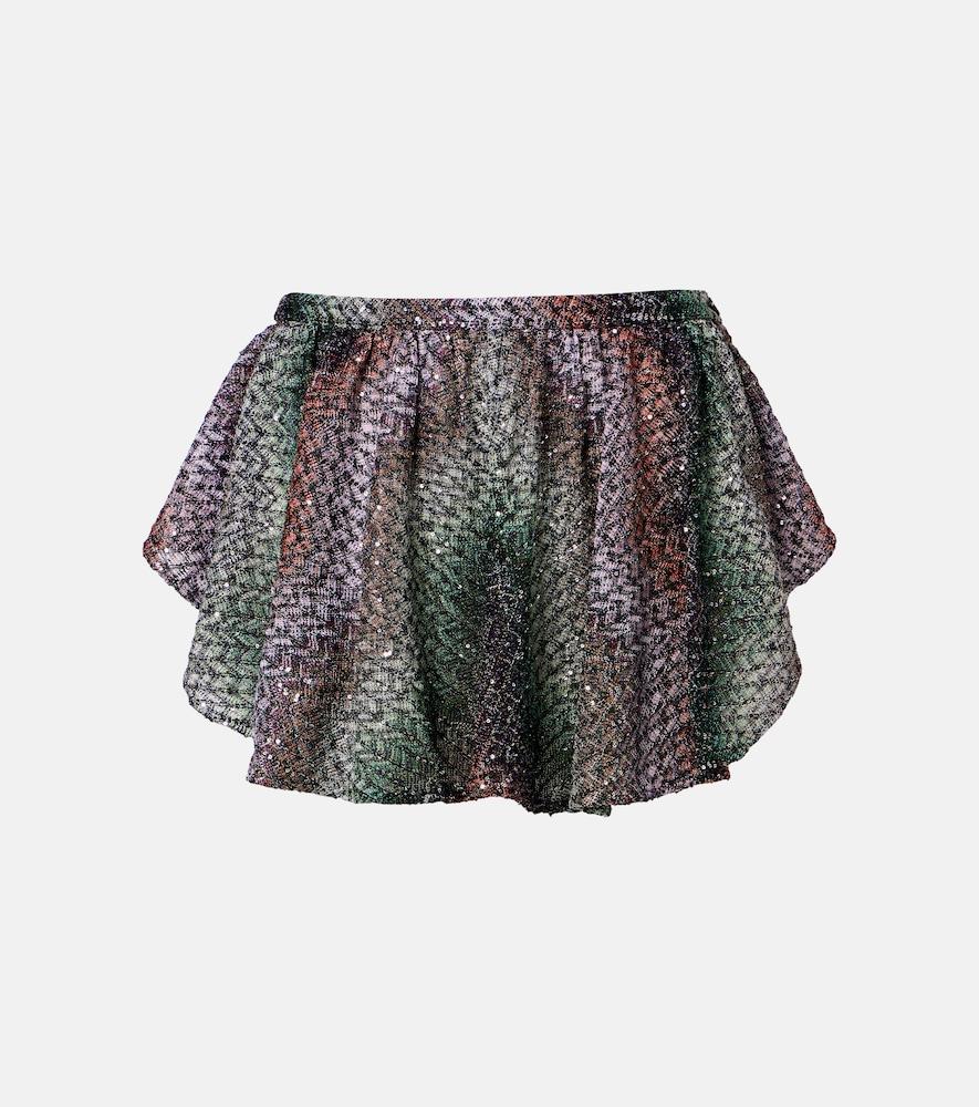 missoni sequined lamé miniskirt