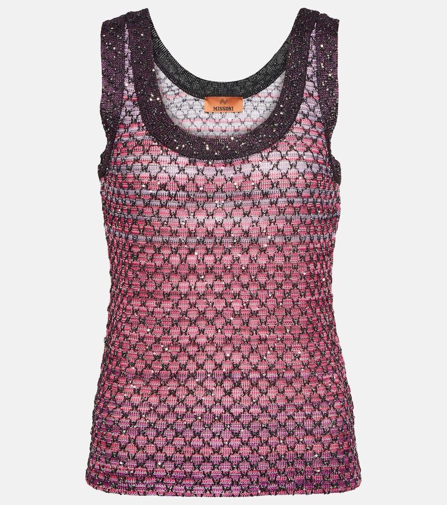 missoni sequined lamé top