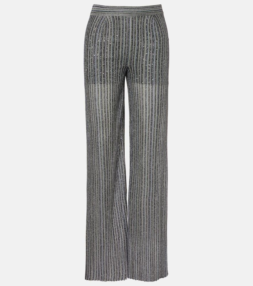 missoni sequined lurex palazzo pants