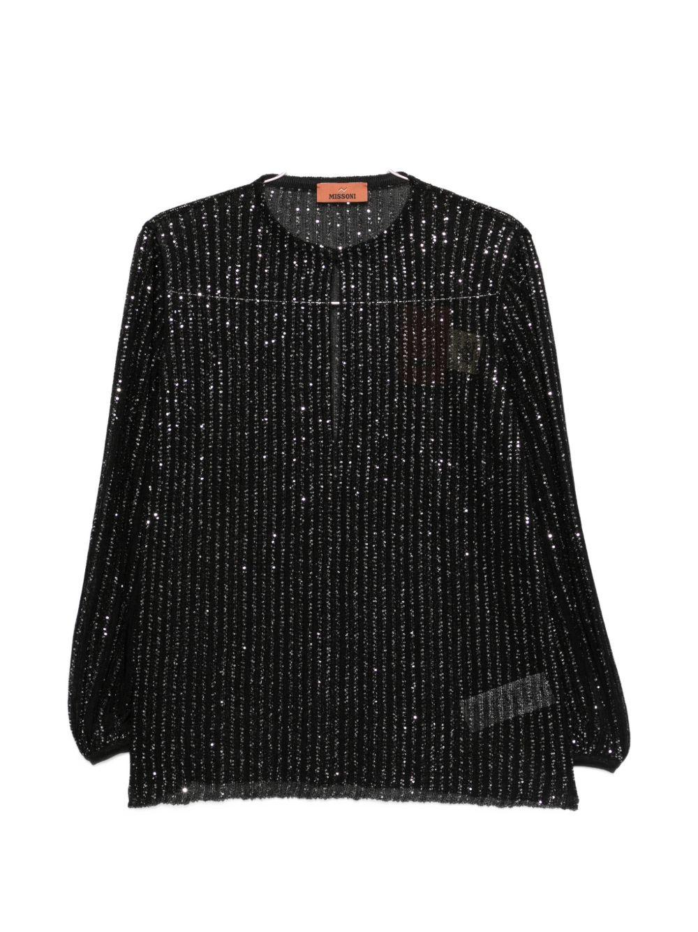 missoni shirts black viscose poliammide metal - women