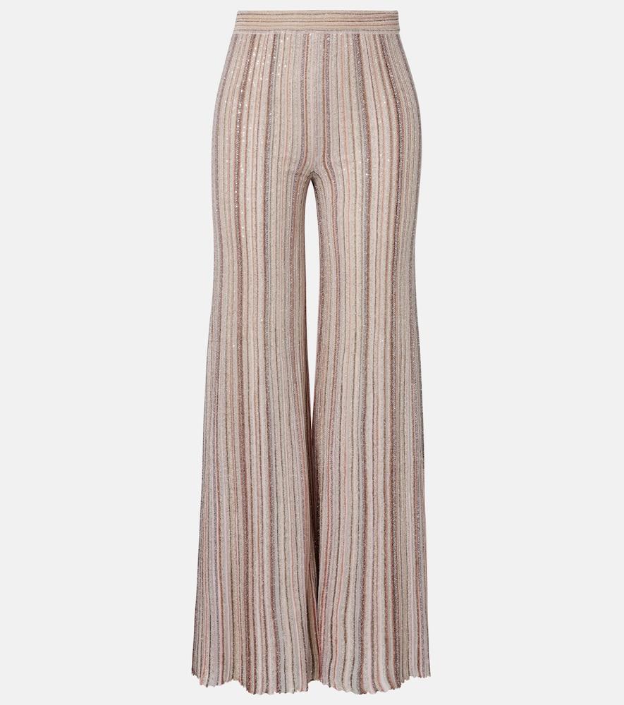 missoni striped lamé wide