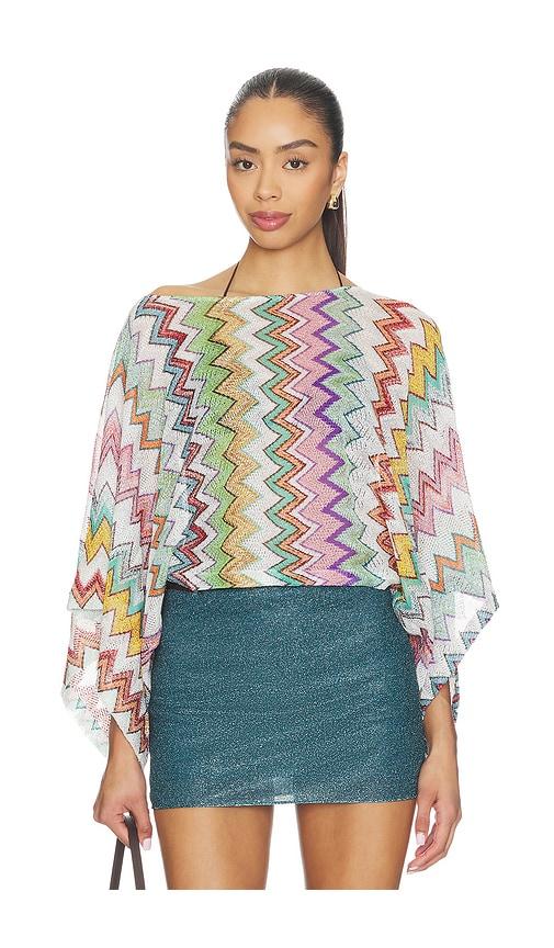 missoni top in pink,green.