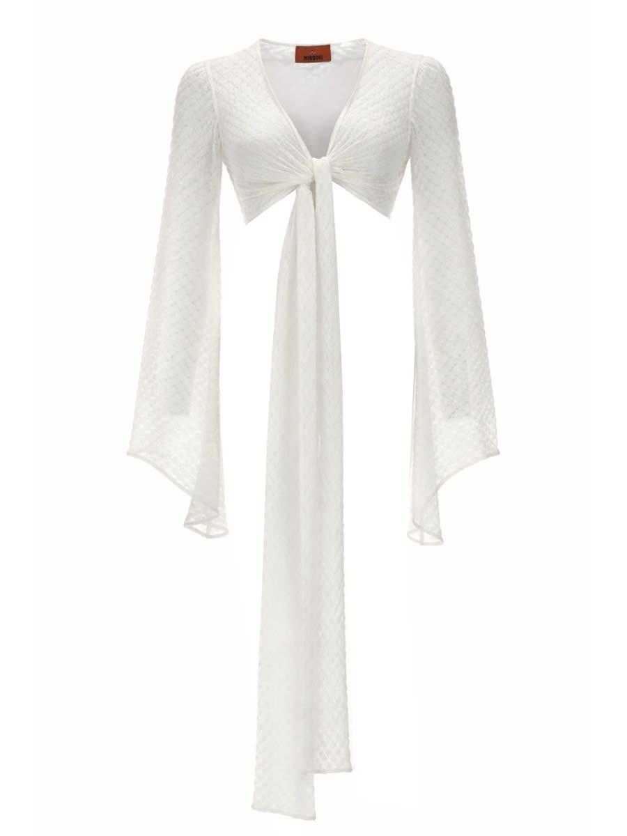 missoni top scaldacuore in viscosa lamé